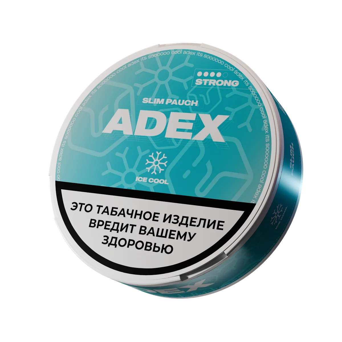 Жевательный табак АДЕКС стронг слим с ароматом АЙС КУЛ